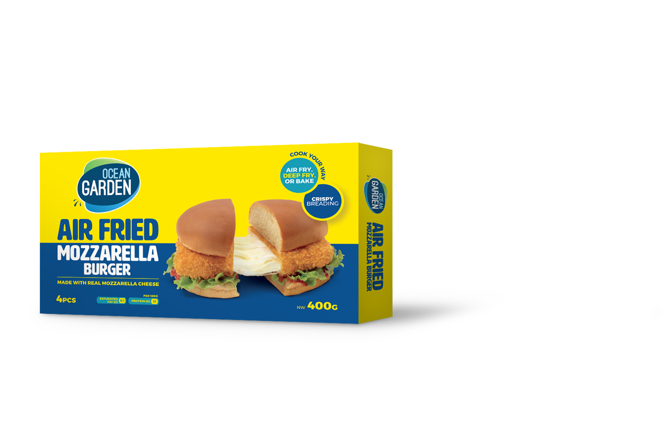 برجر موزاريلا مقلي