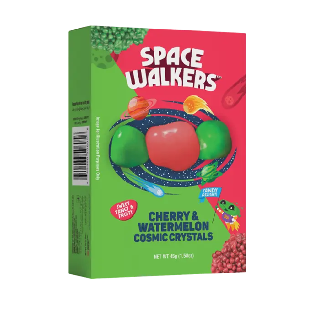 بلورات صلبة حامضة بنكهة البطيخ والكرز 