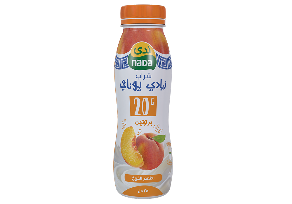 Peach-flavored yogurt