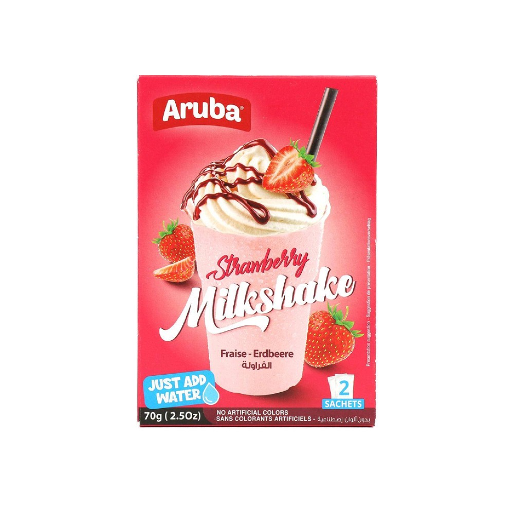 أروبا خليط الميلك شيك الفراولة  *24	