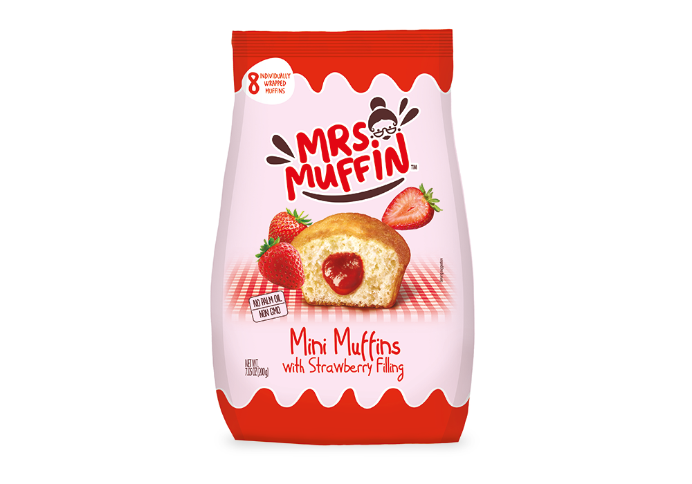 قطع كيك محشوة بالفراولة  * 12 قطعة