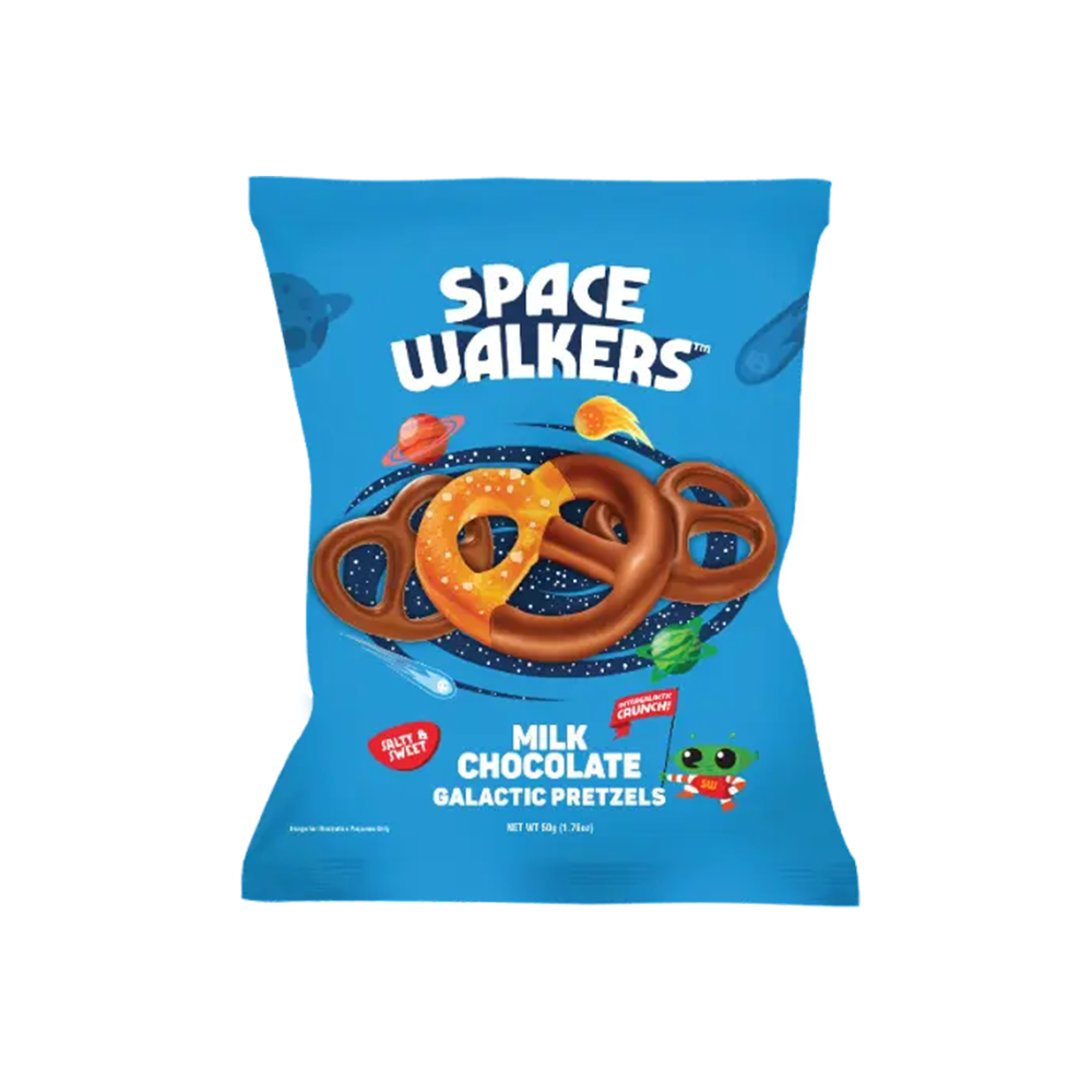 سبيس وولكر - بريتزل مجري بالشوكولاتة بالحليب