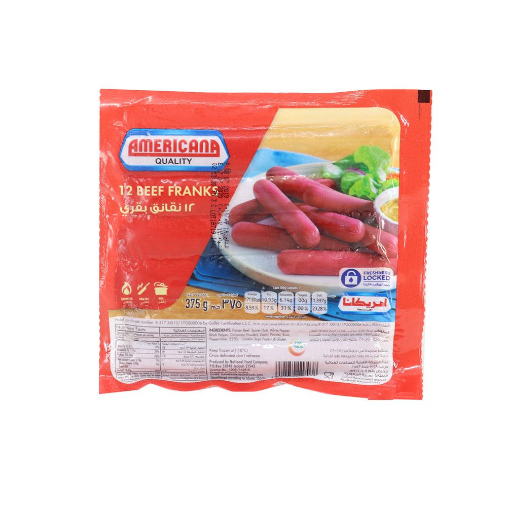 Americana Beef Sausages 