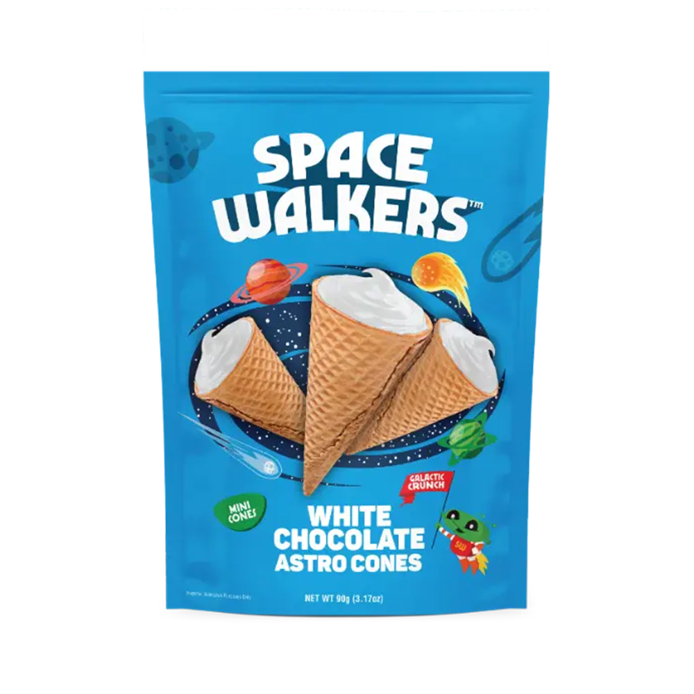 سبيس وولكر - أقماع أسترو بالشوكولاتة البيضاء 