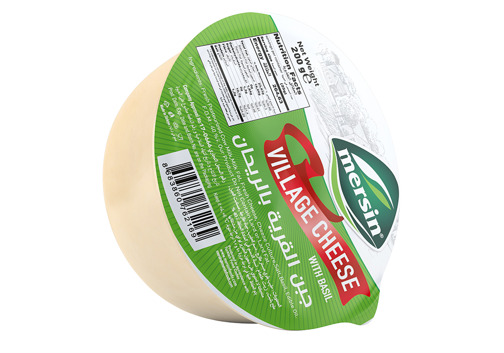 جبن قروية -بالريحان * 18 قطعة