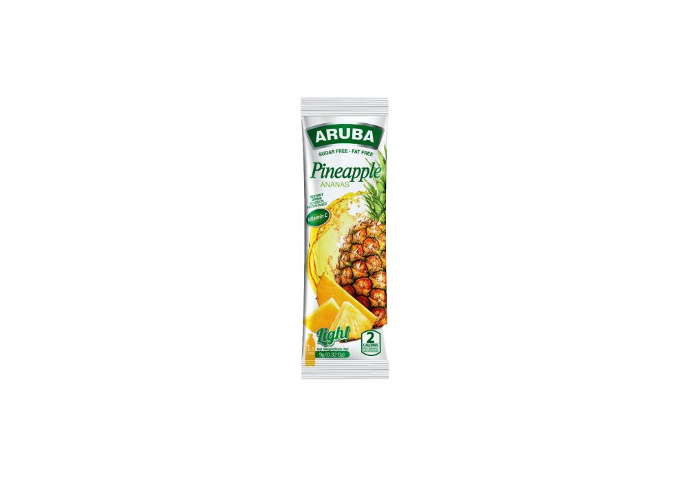 Diet pineapple flavored drink powder