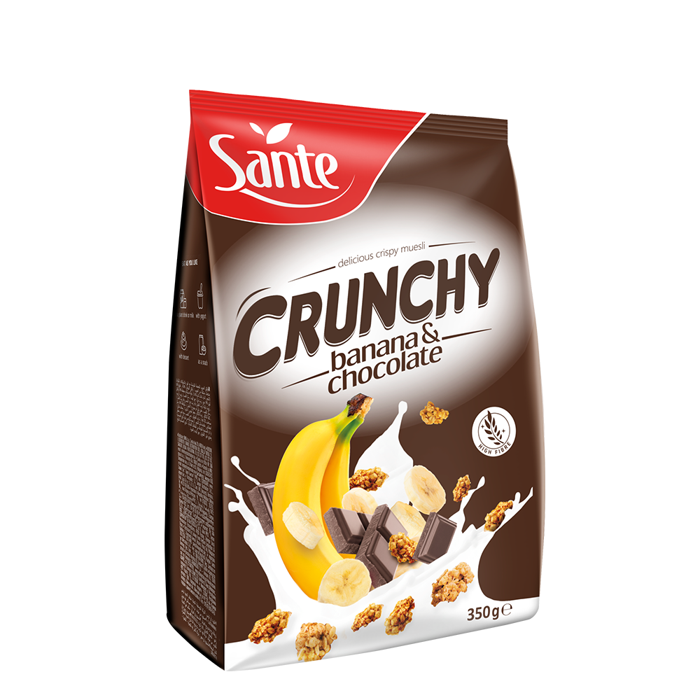 سانتي كرانشي  الموز والشوكولا  * 14 قطعة	