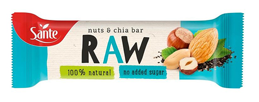 سانتي راو بسكويت بطعم المكسرات  والشيا * 36 قطعة