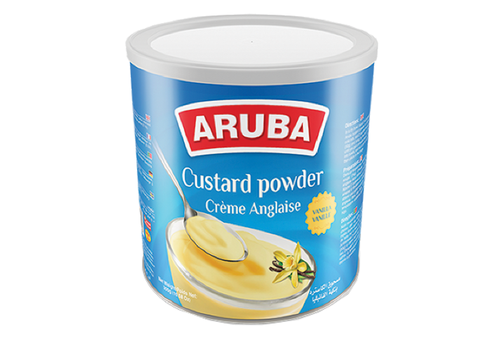 أروبا مسحوق الكاسترد بنكهة الفانيليا تنك 300غ*12	