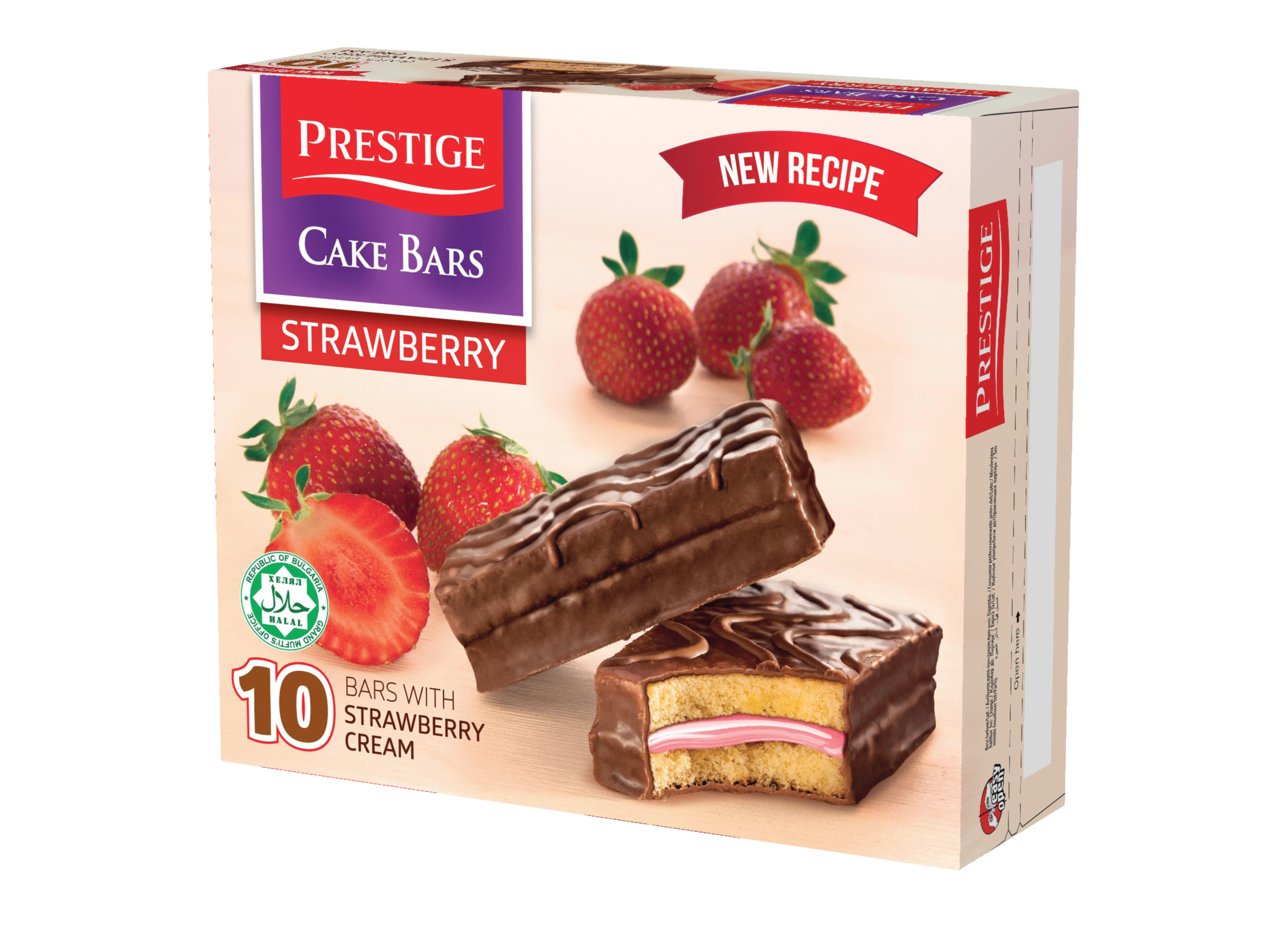 بريستيج مغطى بالشوكولاتا محشوة بالفراولة  * 12 قطعة