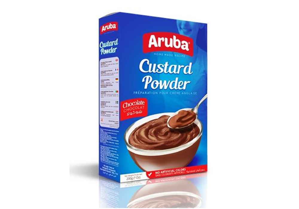 أروبا مسحوق الكاسترد بنكهة الشوكولا علبة *24	