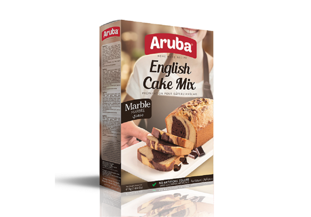 أروبا خليط الكيك الأنكليزي بنكهة  الشوكولا والفانيليا *12